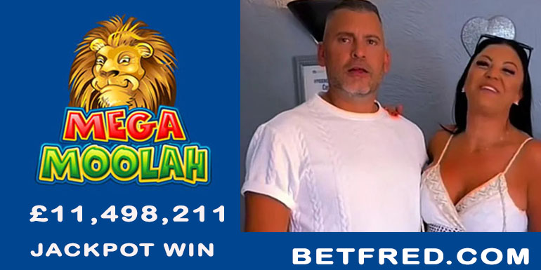 One Lucky Spin on Mega Moolah turned into a life-changing £11.5 Million Jackpot on Betfred