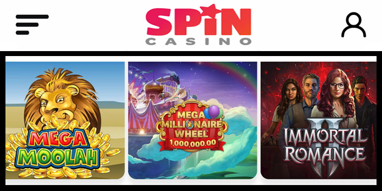 Slot Machines and Jackpot Games at Spin Casino
